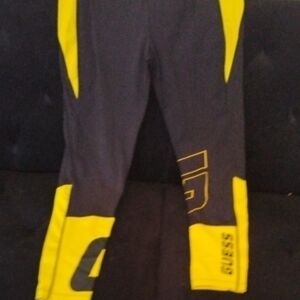 Guess Black and Yellow Athletic Pants
